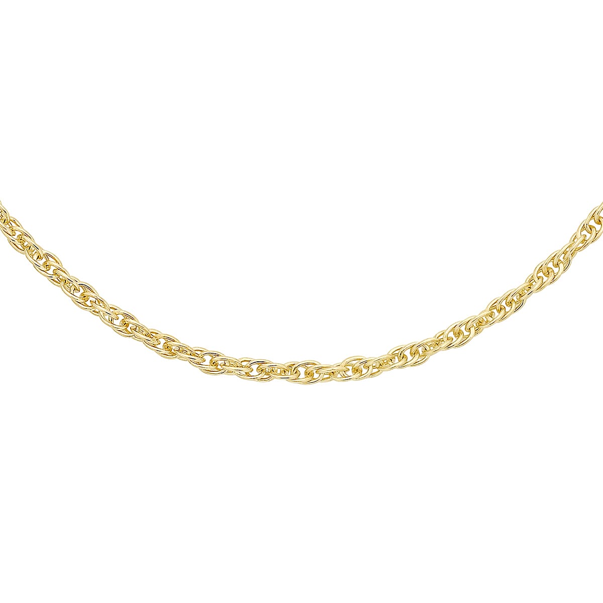 9K Yellow Gold  Chain (Size - 18),  Gold Wt. 0.35 Gms