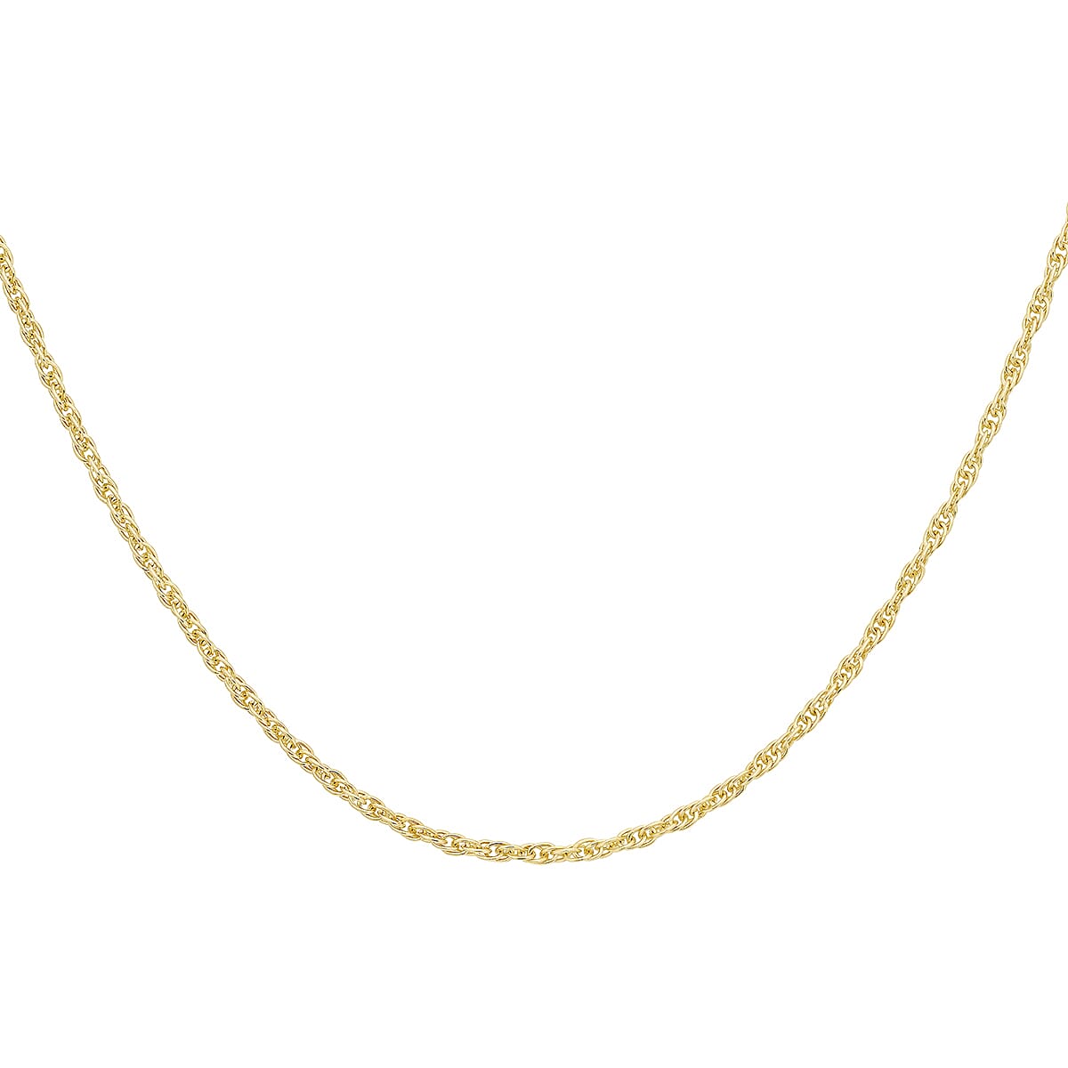 9K Yellow Gold  Chain (Size - 18),  Gold Wt. 0.35 Gms