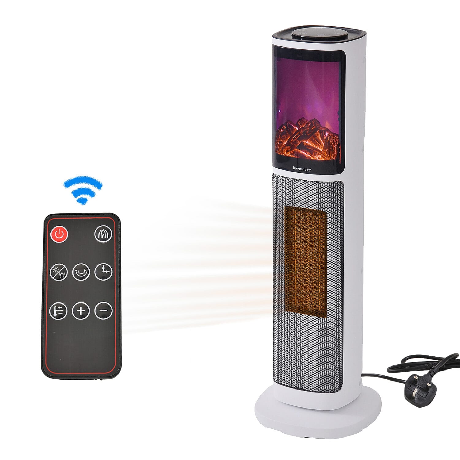 Remote deals control heater