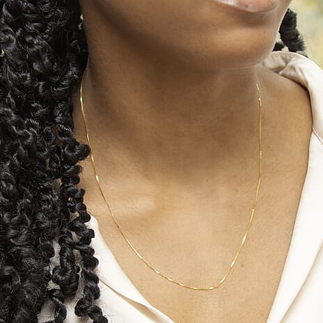 9K Yellow Gold  Chain (Size - 20),  Gold Wt. 0.95 Gms