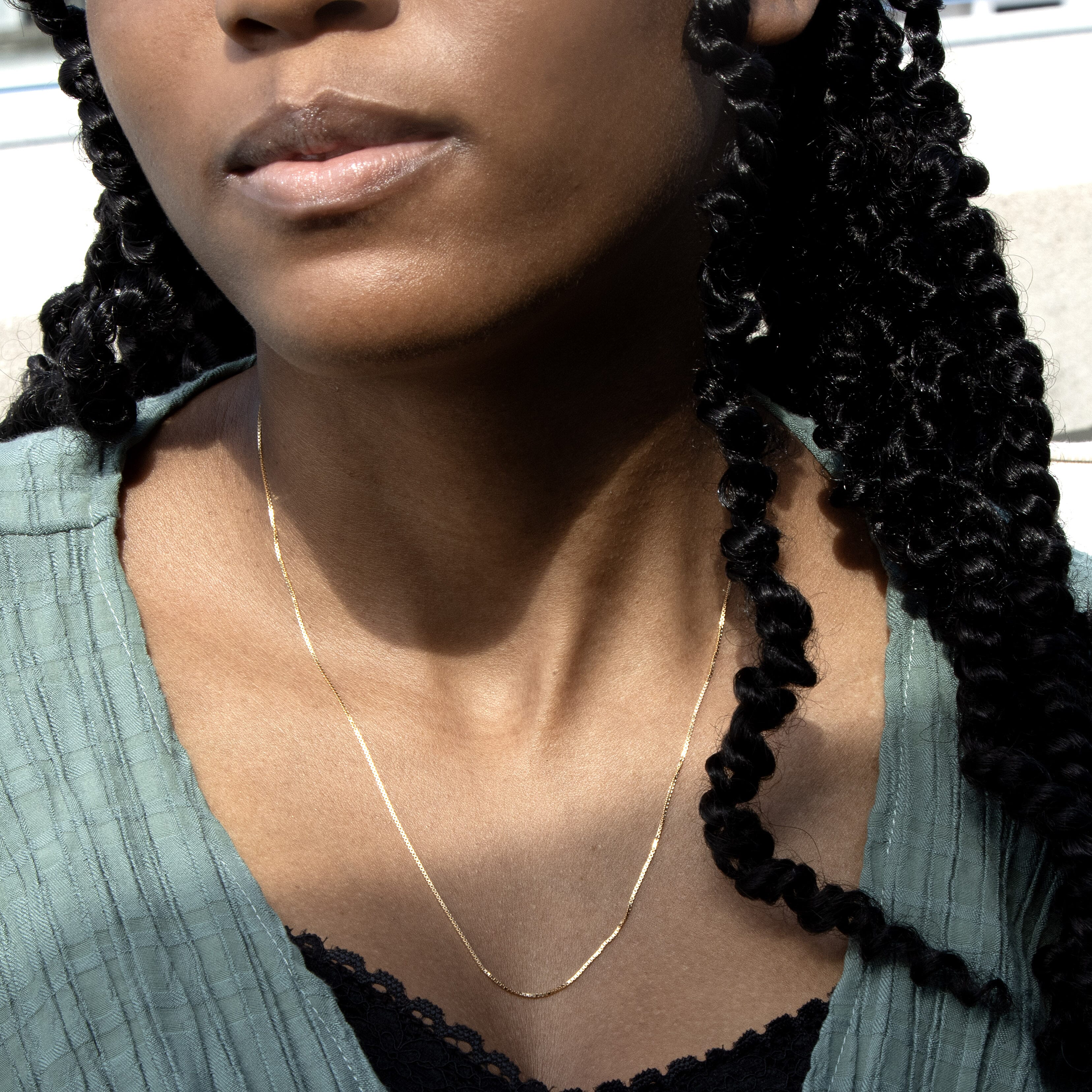 9K Yellow Gold  Chain (Size - 20),  Gold Wt. 2 Gms