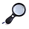 Magnifying Reading Glass wiith LED Lights  - Requires 3 AAA Batteries (Not Incld)