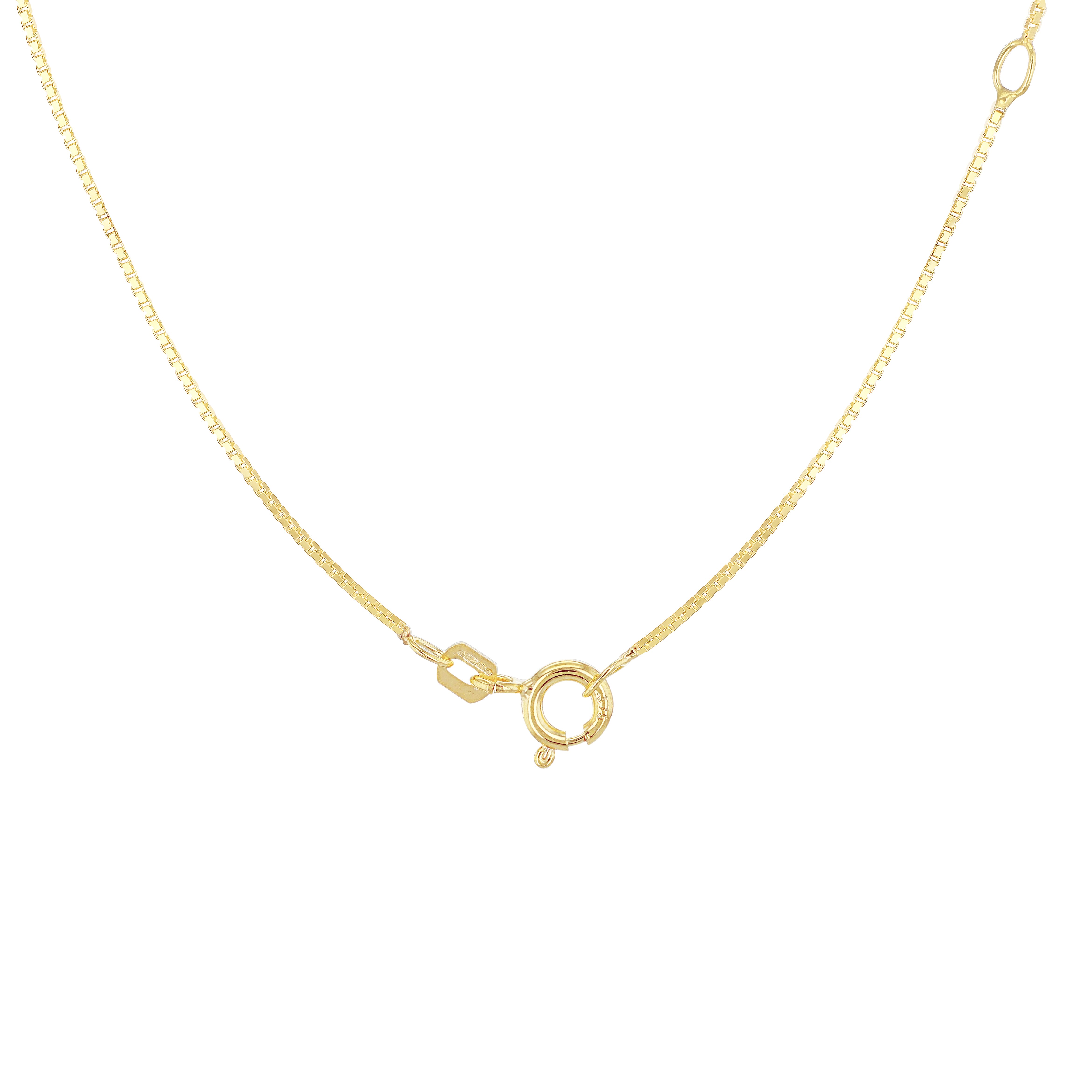 9K Yellow Gold  Chain (Size - 16),  Gold Wt. 1.8 Gms