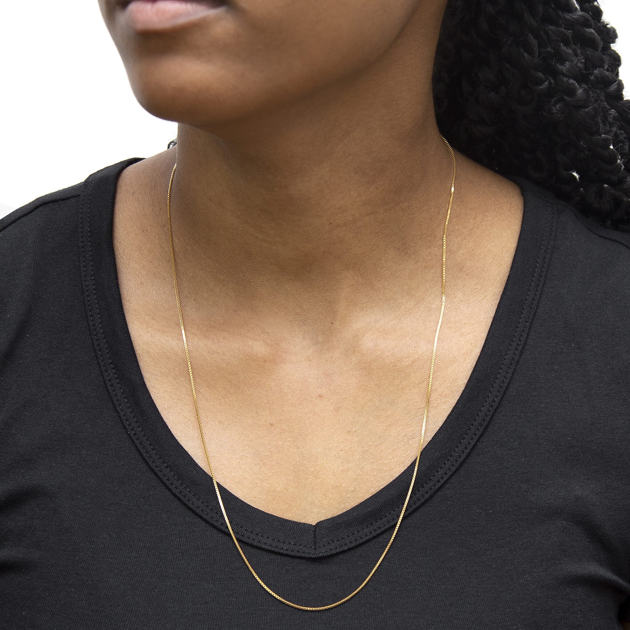 9K Yellow Gold  Chain (Size - 24),  Gold Wt. 2.6 Gms