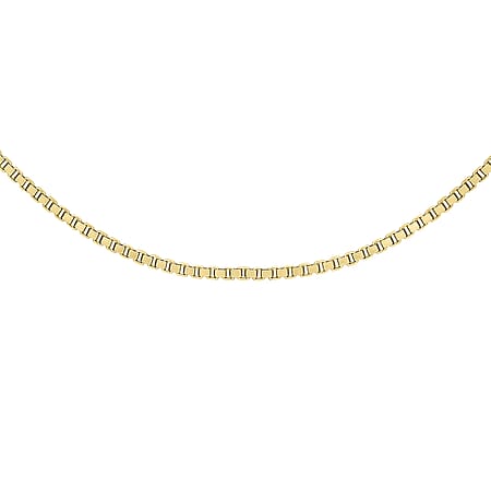 Venetian Box Chain 18 Inch in 9K Yellow Gold