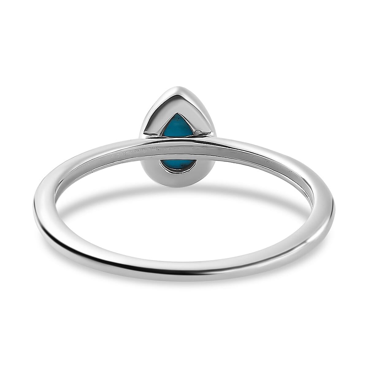 Arizona Sleeping Beauty Turquoise Solitaire Ring in Sterling Silver