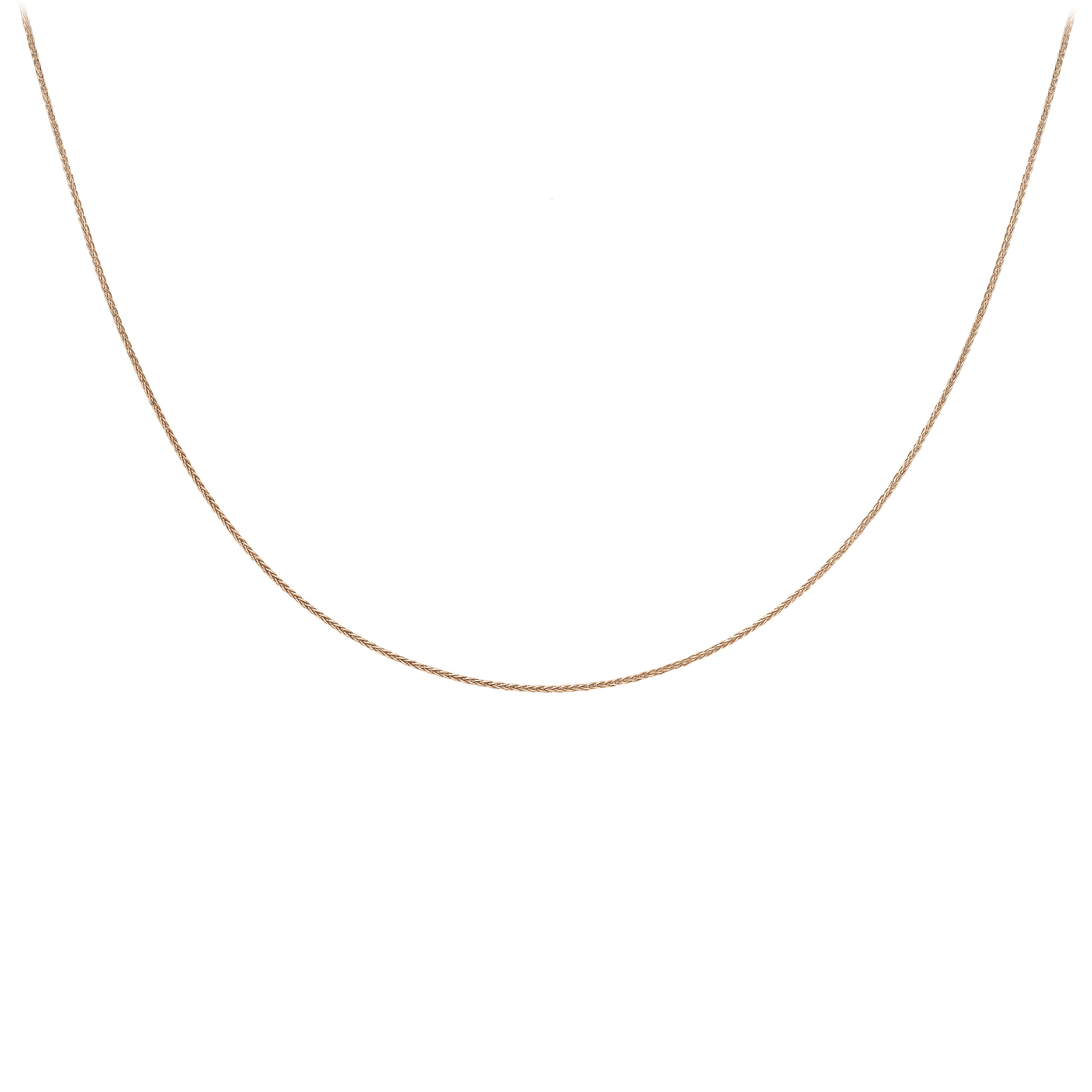 9K Rose Gold  Chain (Size - 18),  Gold Wt. 1.2 Gms