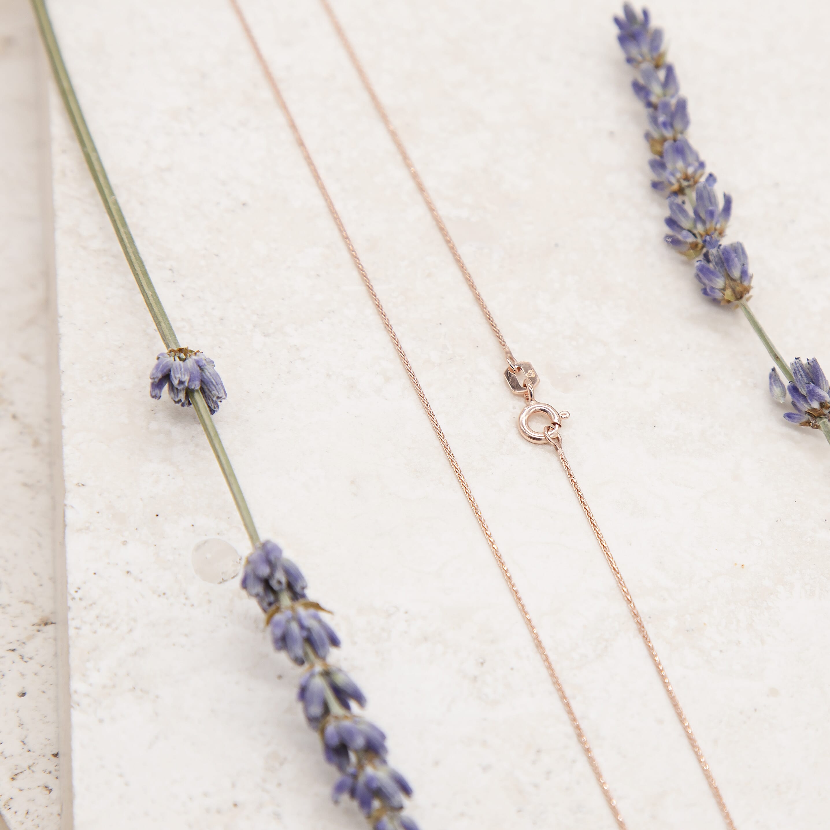 9K Rose Gold  Chain (Size - 18),  Gold Wt. 1.2 Gms