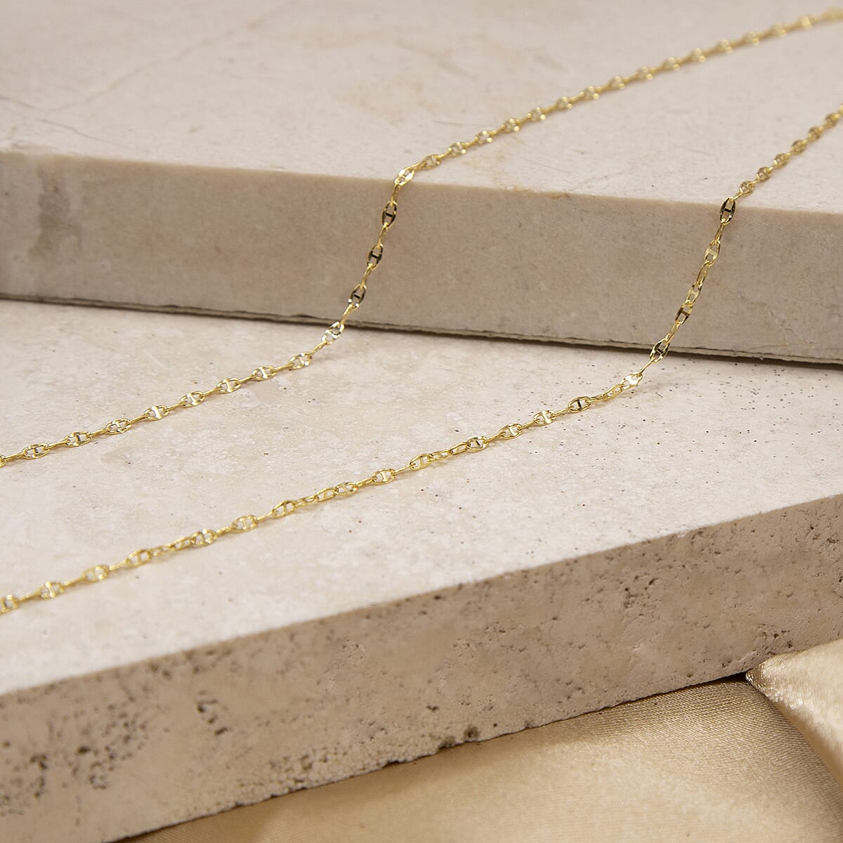 9K Yellow Gold  Chain (Size - 20),  Gold Wt. 0.83 Gms
