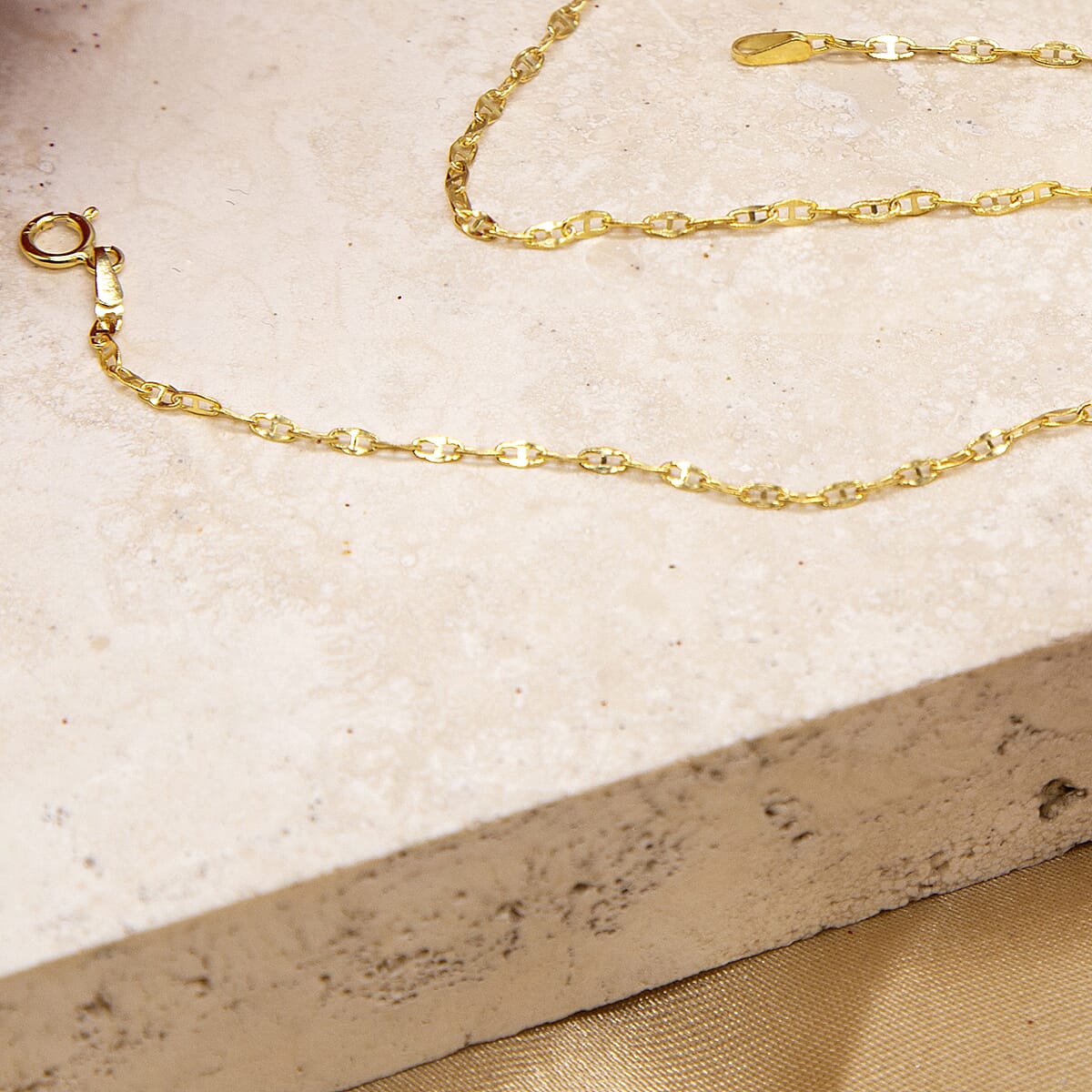 9K Yellow Gold  Chain (Size - 20),  Gold Wt. 0.83 Gms