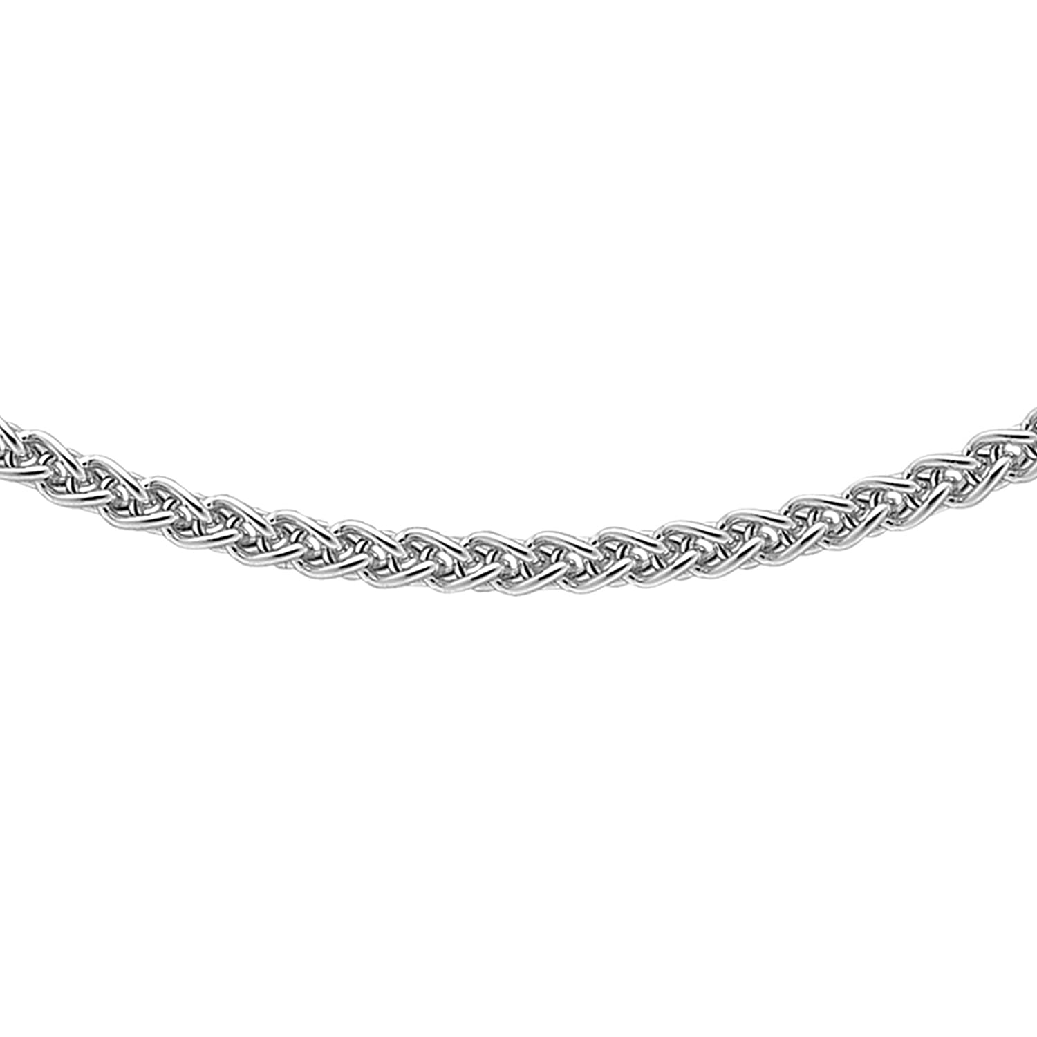 9K White Gold  Chain (Size - 18),  Gold Wt. 3.5 Gms
