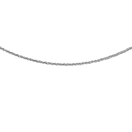 Spiga Chain 18 Inch in 9K White Gold