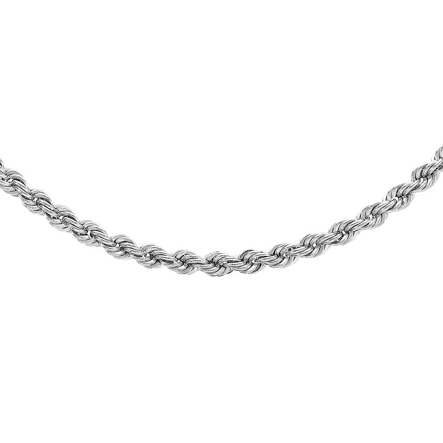 9K White Gold  Chain (Size - 24),  Gold Wt. 5.3 Gms