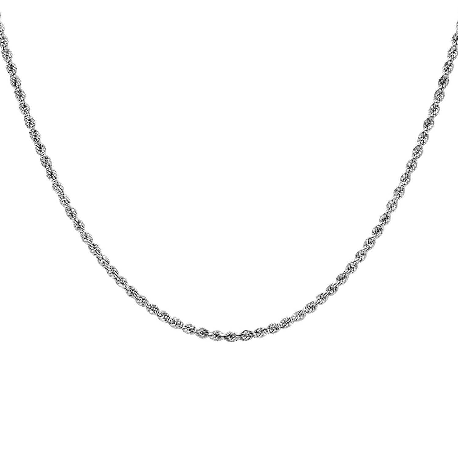 9K White Gold  Chain (Size - 24),  Gold Wt. 5.3 Gms