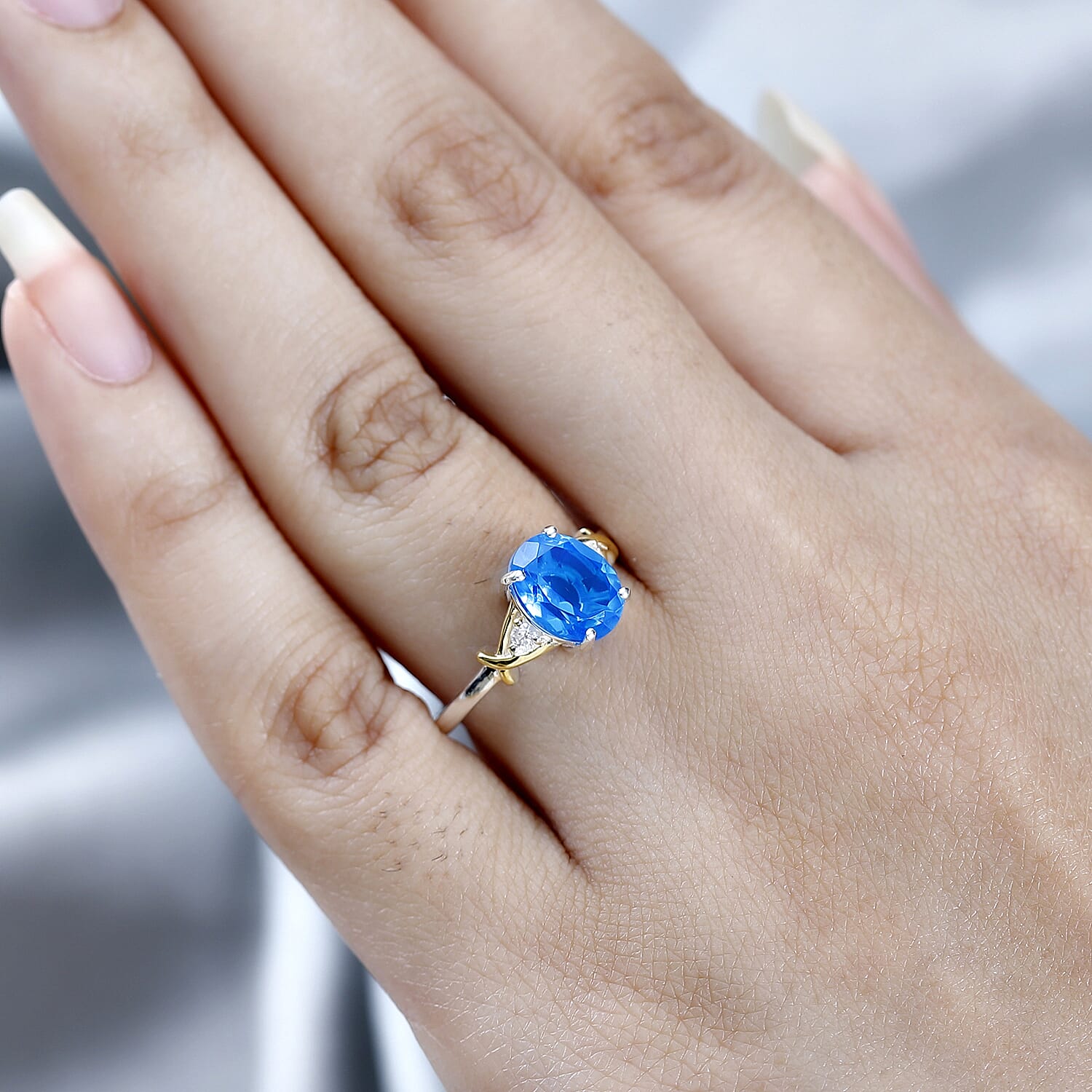 D'Joy Natural Zircon Ring in Sterling Silver