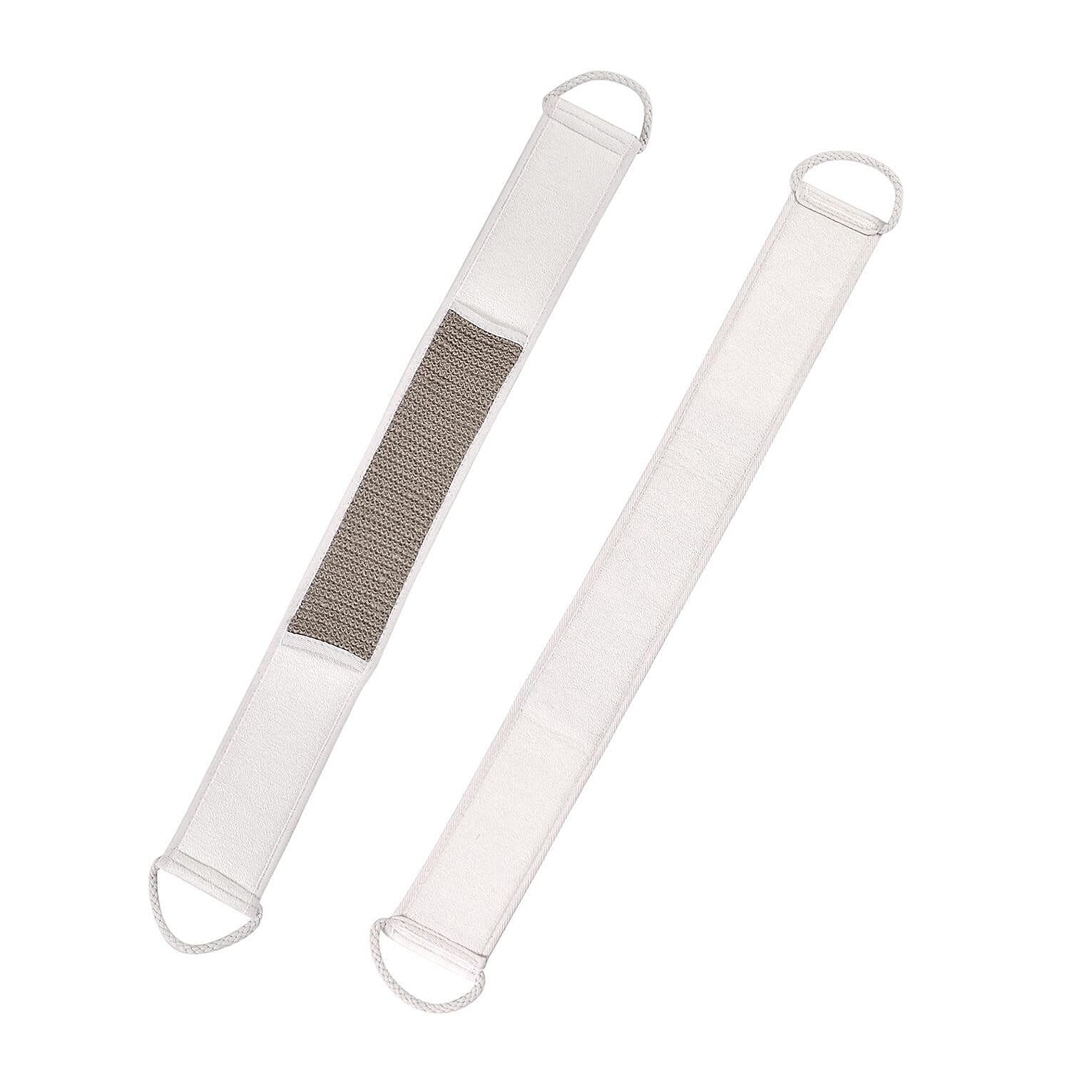 Set of 6 Eco Bath Accessories -  Incl. Face Brush, Foot Roller, mesh sponge, hemp bath belt, hemp bath sponge, pumice stone and white box.