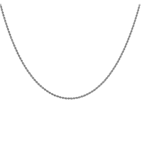 9K White Gold  Chain (Size - 22),  Gold Wt. 2.4 Gms