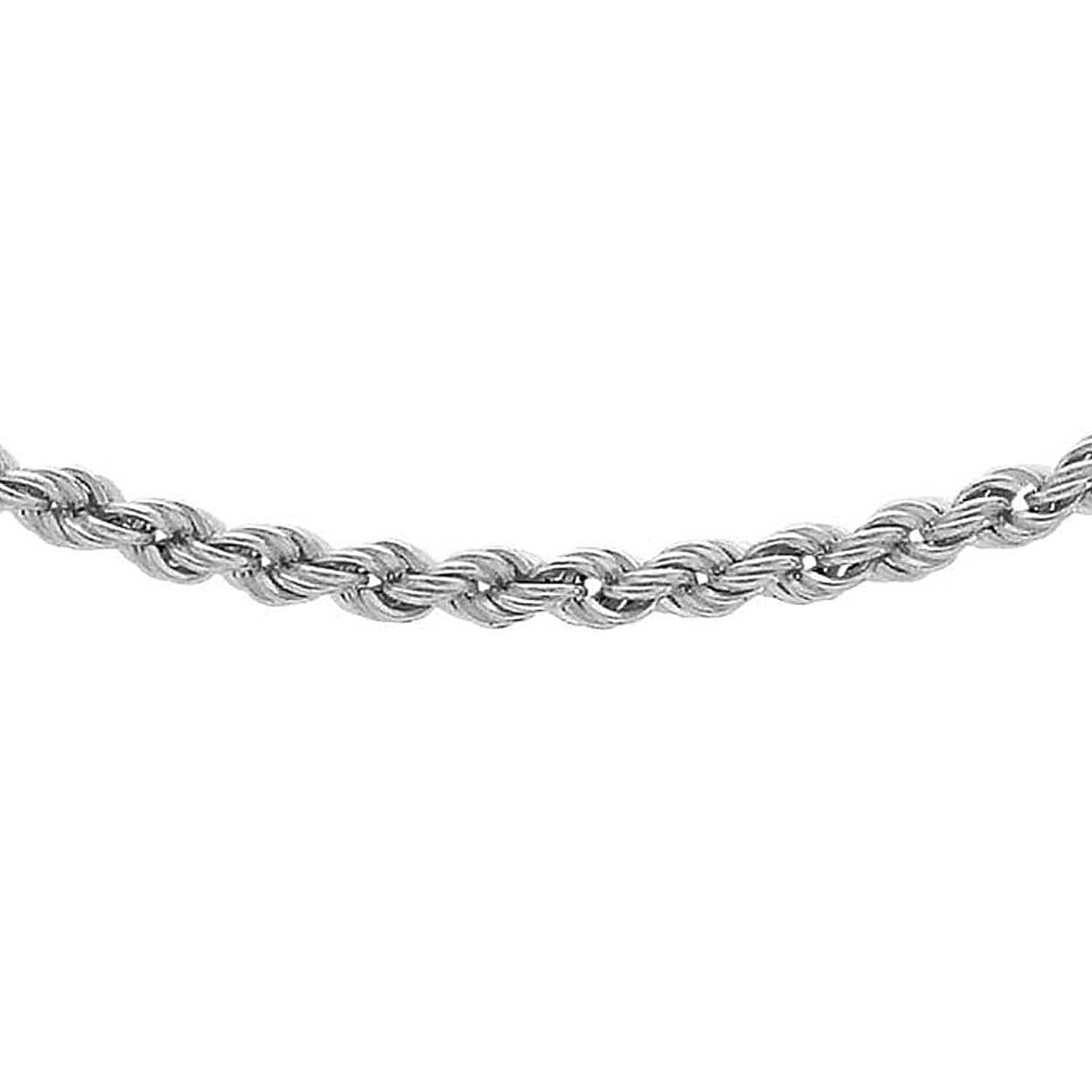 9K White Gold  Chain (Size - 22),  Gold Wt. 2.4 Gms