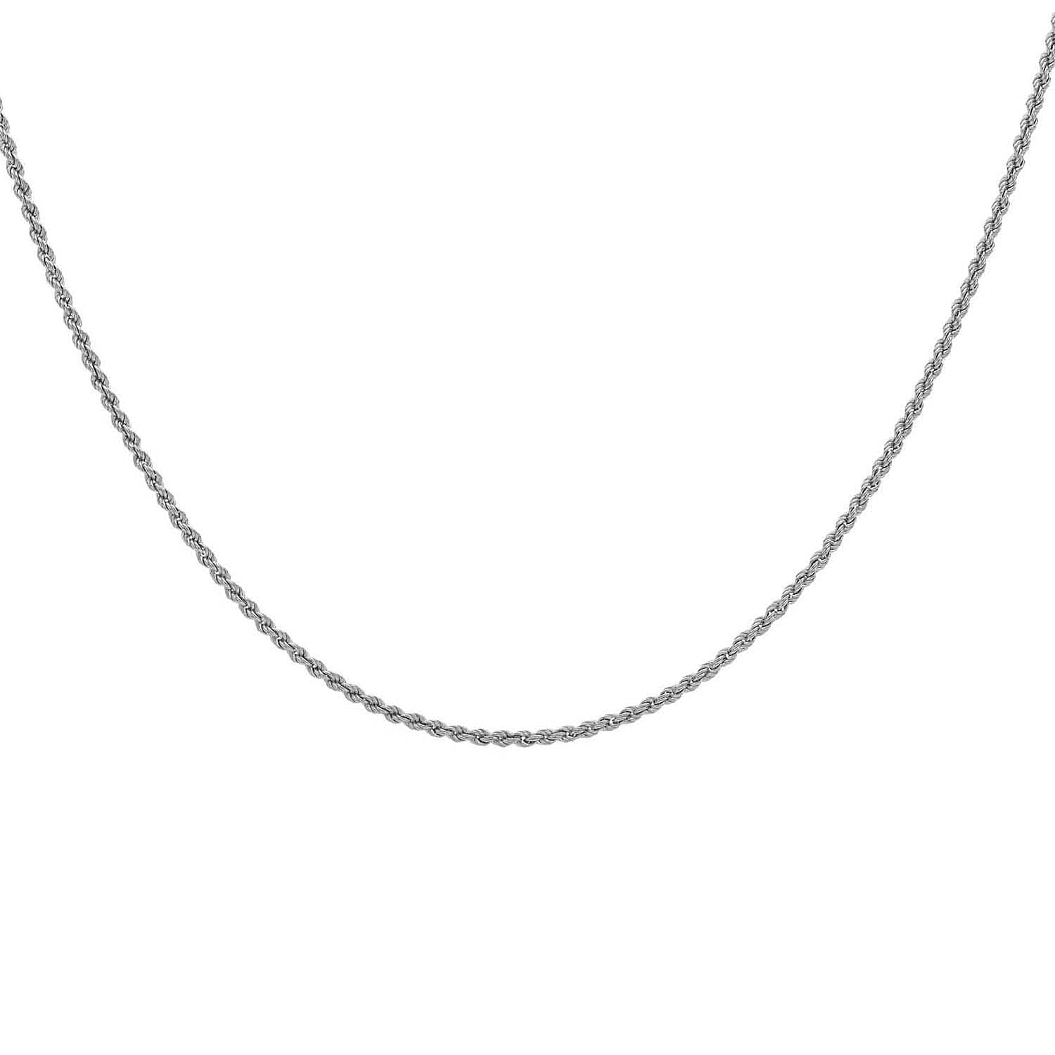 9K White Gold  Chain (Size - 22),  Gold Wt. 2.4 Gms