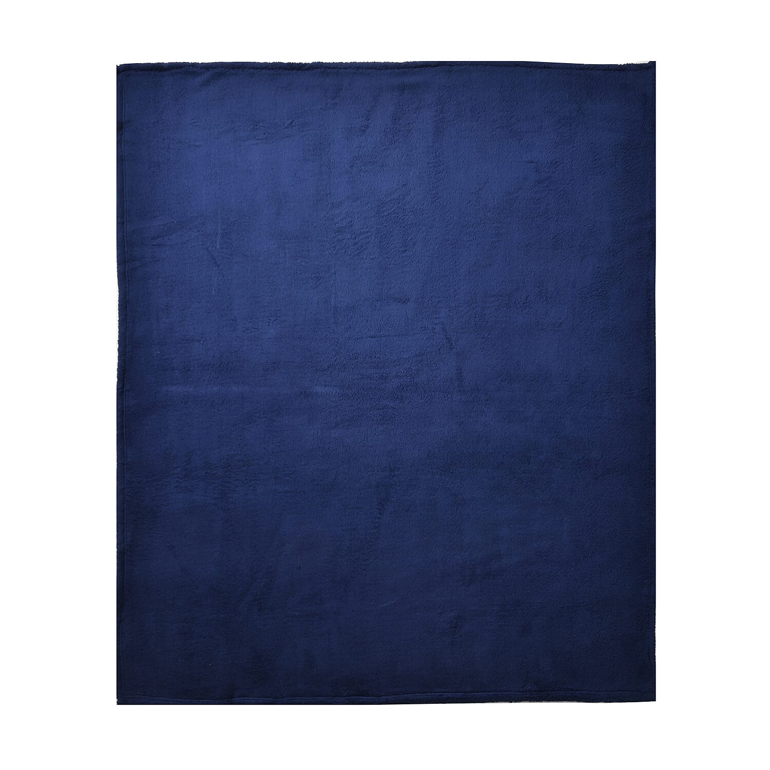 Double Sided Sherpa Luxe Blanket (200x150 cm) - Navy