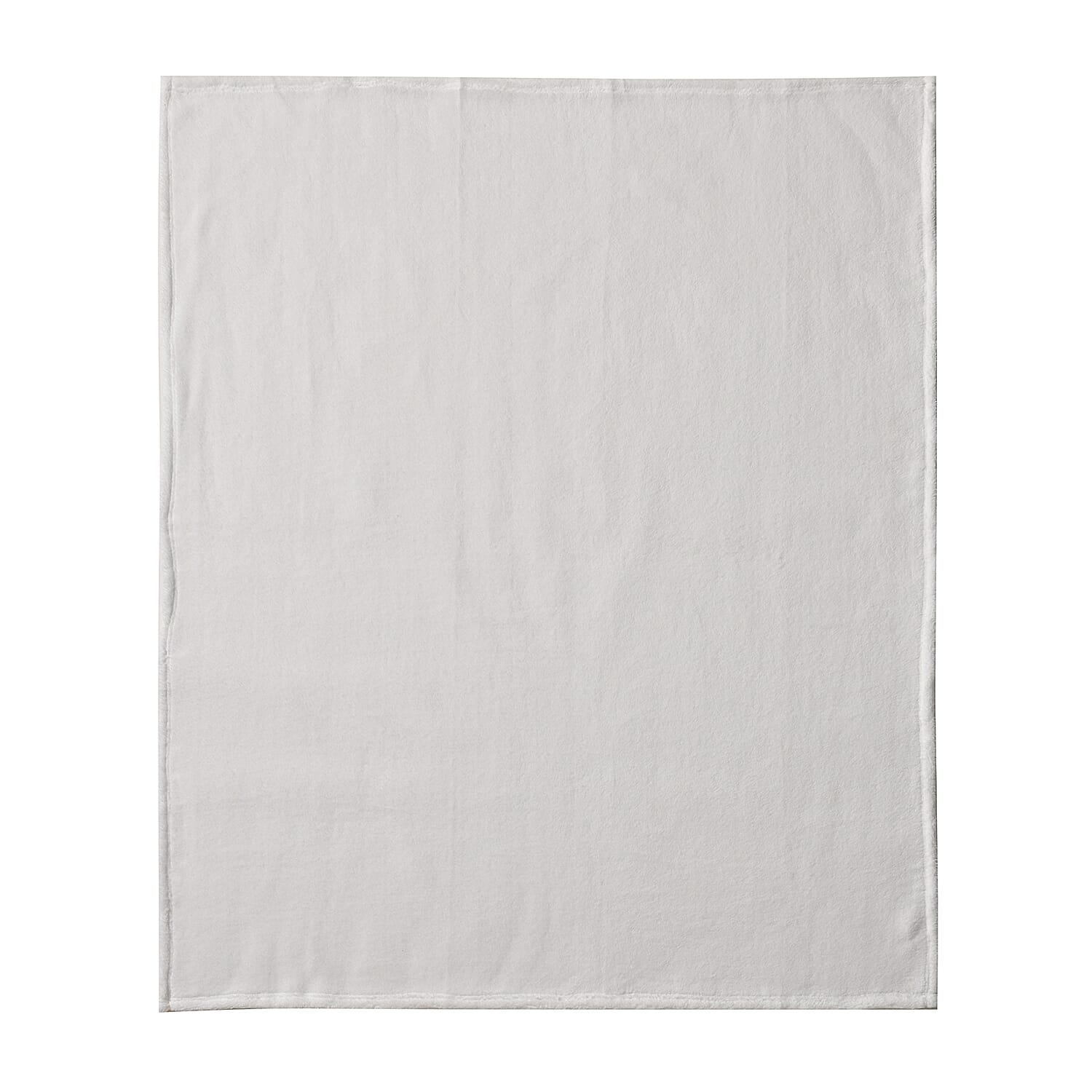 Double Sided Sherpa Luxe Blanket (200x150 cm) - White