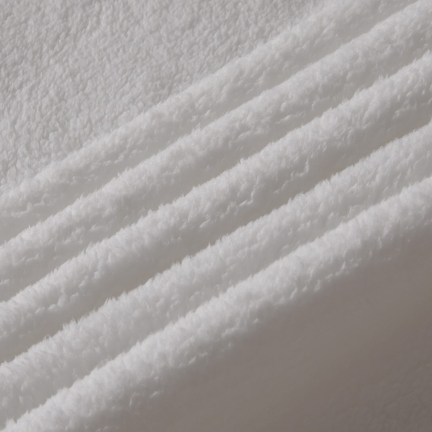 Double Sided Sherpa Luxe Blanket (200x150 cm) - White