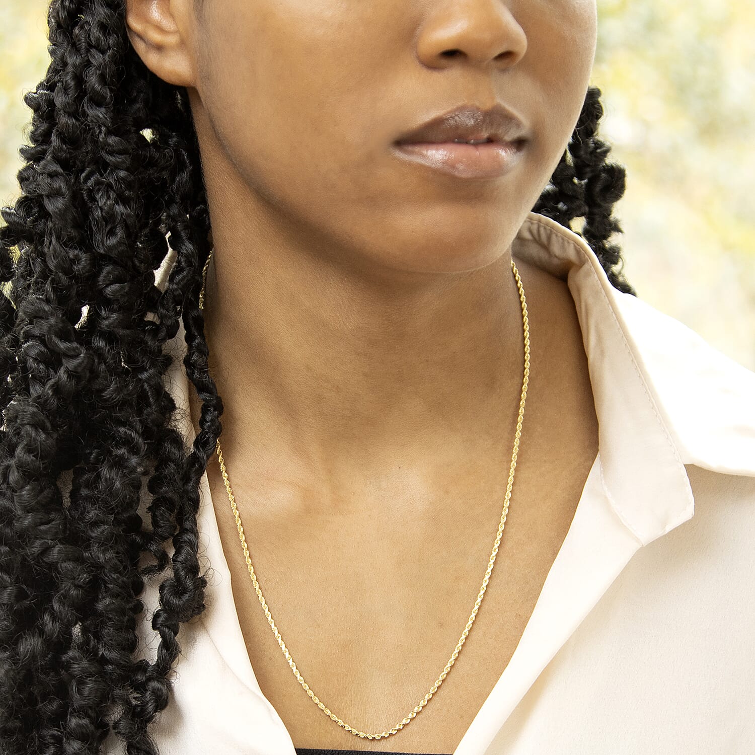 9K Yellow Gold  Chain (Size - 22),  Gold Wt. 3.6 Gms