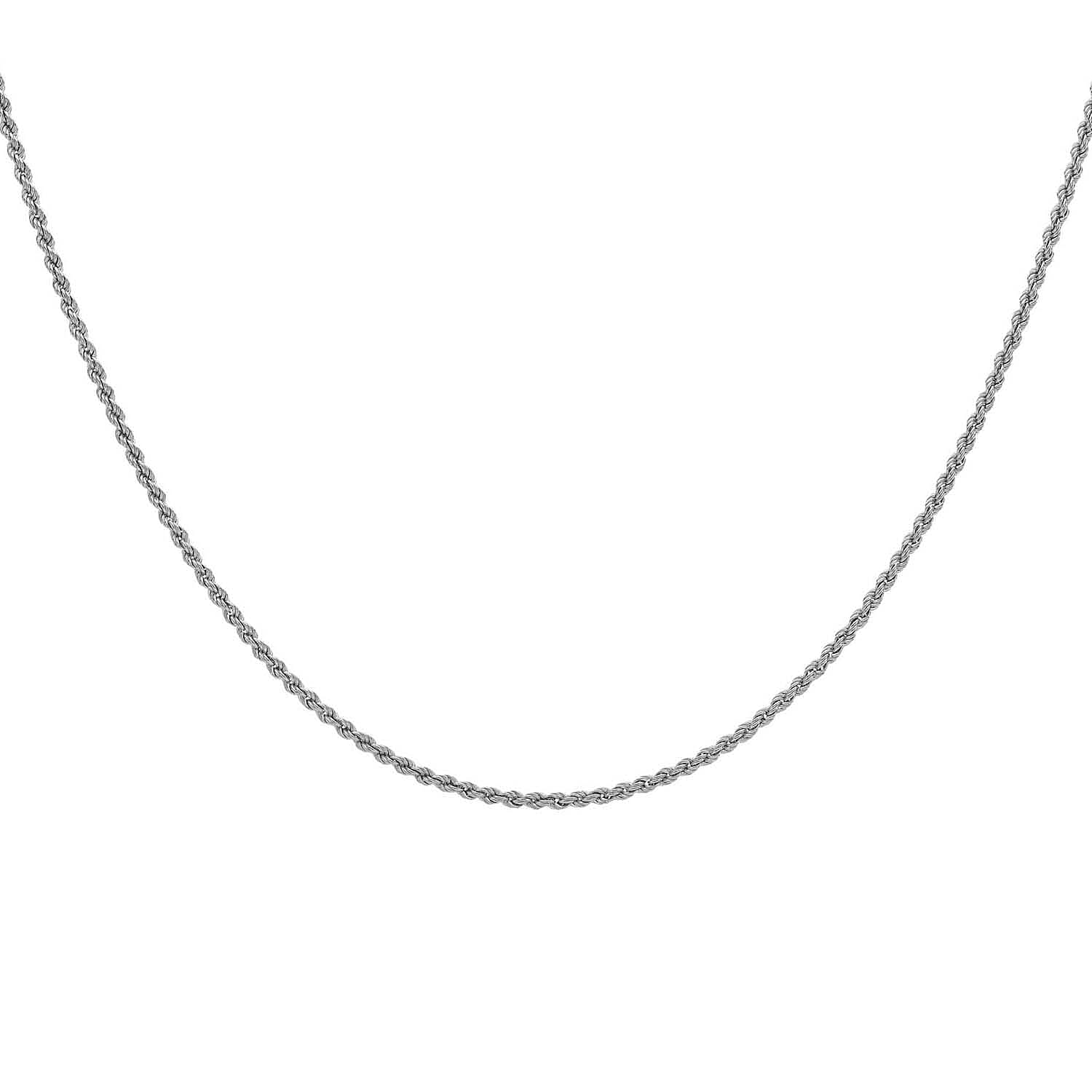 9K White Gold Chain (Size - 18), Gold Wt. 2 Gms 9K White Gold Chain (Size - 18), Gold Wt. 2 Gms