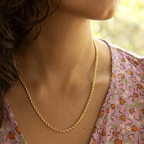 9K Yellow Gold  Chain (Size - 18),  Gold Wt. 6.4 Gms
