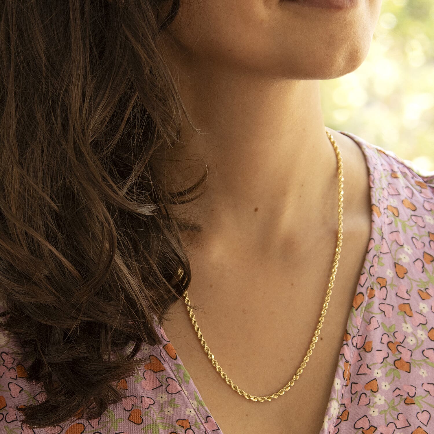 9K Yellow Gold  Chain (Size - 20),  Gold Wt. 6.5 Gms