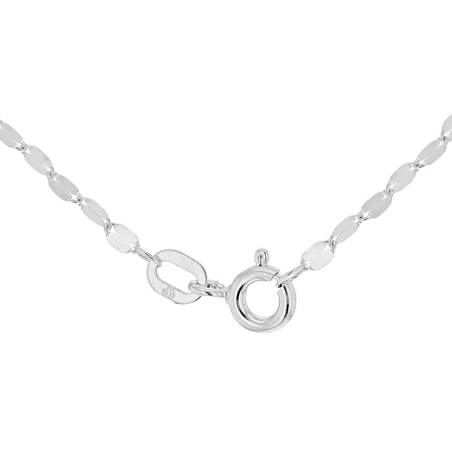 9K White Gold  Chain (Size - 18),  Gold Wt. 0.96 Gms