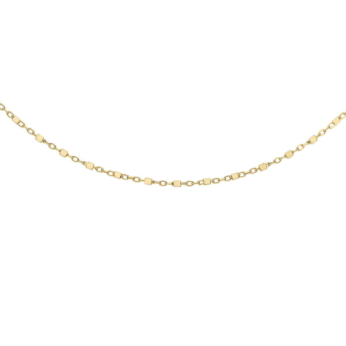 9K Yellow Gold  Chain (Size - 16),  Gold Wt. 1.6 Gms