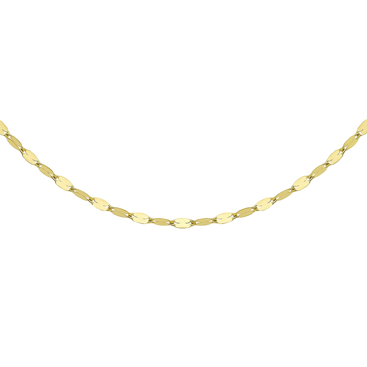 9K Yellow Gold  Chain (Size - 20),  Gold Wt. 1.7 Gms