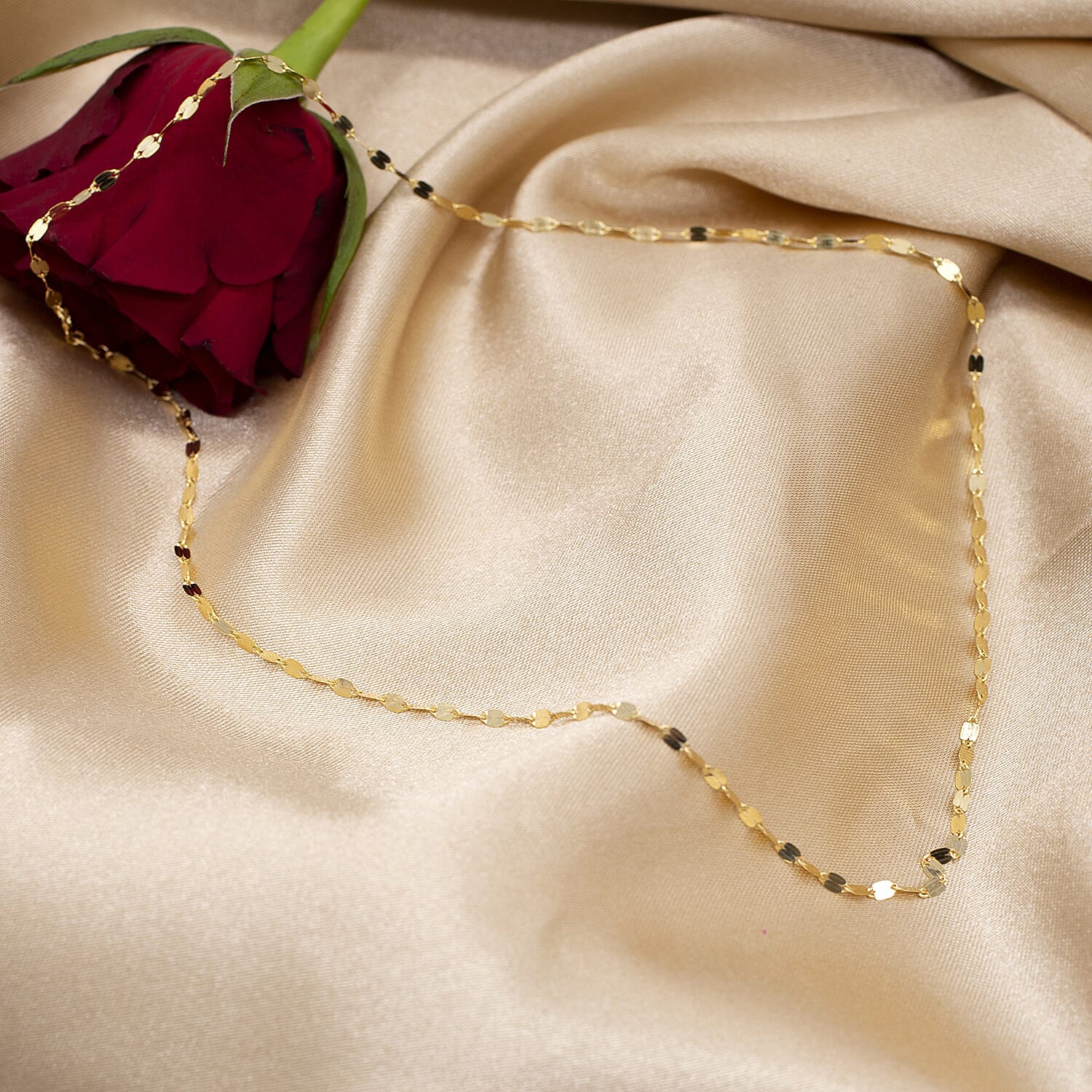 9K Yellow Gold  Chain (Size - 20),  Gold Wt. 1.7 Gms