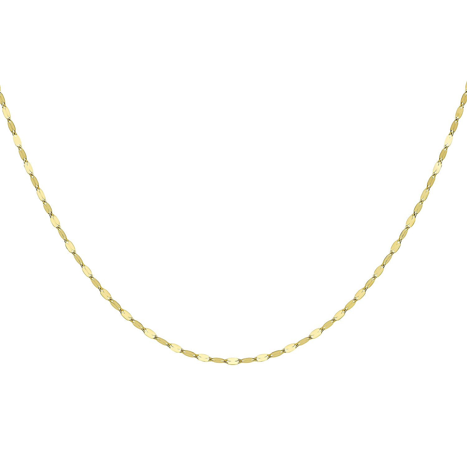 9K Yellow Gold  Chain (Size - 20),  Gold Wt. 1.7 Gms