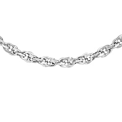 Diamond Cut Prince of Wales Chain 16 Inch in 9K Gold