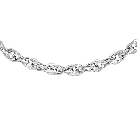 9K White Gold  Chain (Size - 16),  Gold Wt. 3.4 Gms