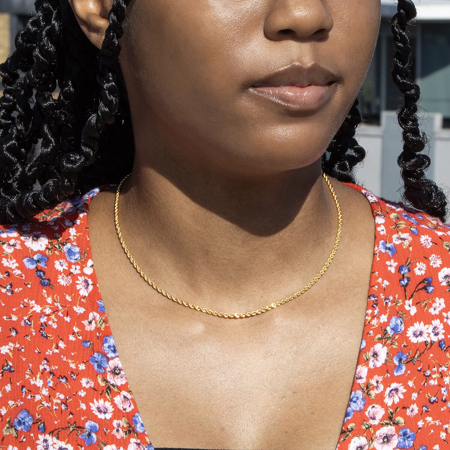 9K Yellow Gold  Chain (Size - 16),  Gold Wt. 5.6 Gms