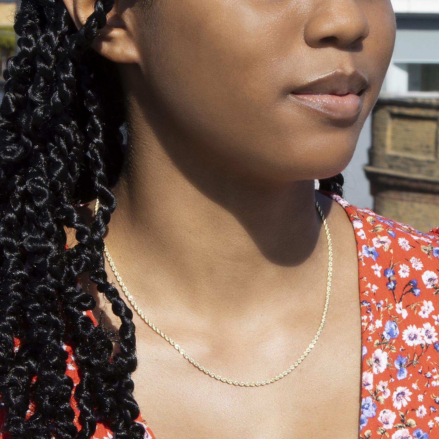 9K Yellow Gold  Chain (Size - 18),  Gold Wt. 6.3 Gms