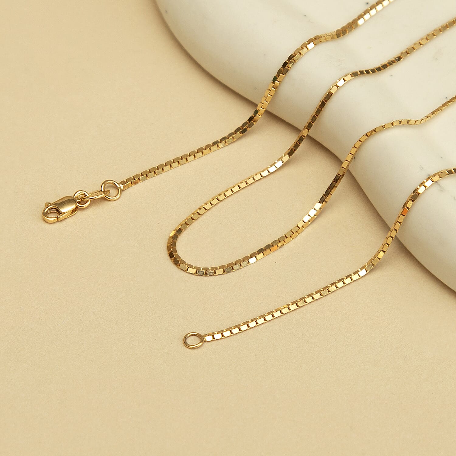 9K Yellow Gold  Chain (Size - 18),  Gold Wt. 2.8 Gms