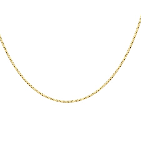 Mirror Box Chain 20 Inch in 9K Yellow Gold