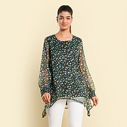 TAMSY Printed Top - Blue
