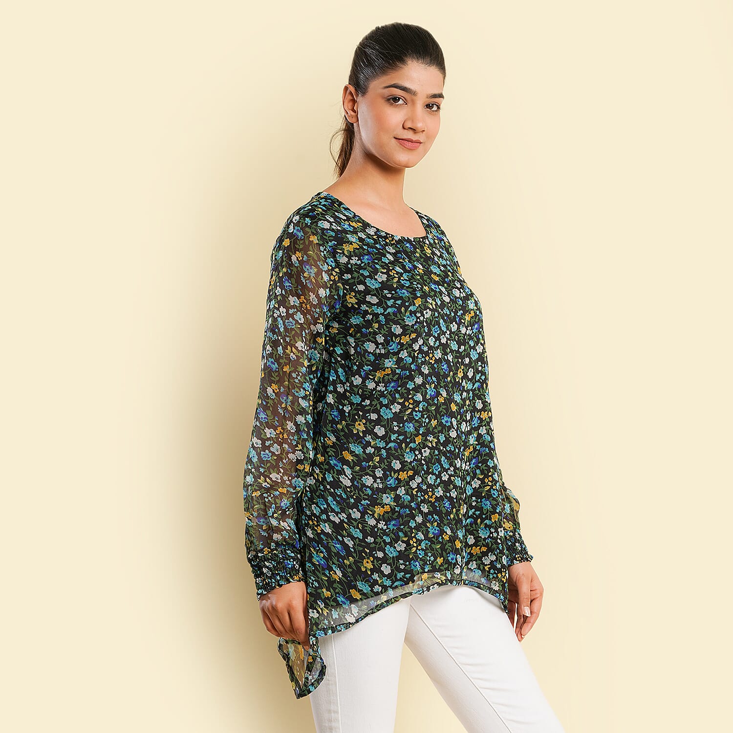 TAMSY Printed Top - Blue