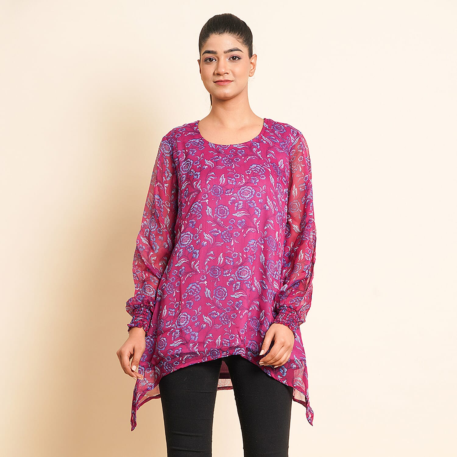 TAMSY Printed Top - Blue