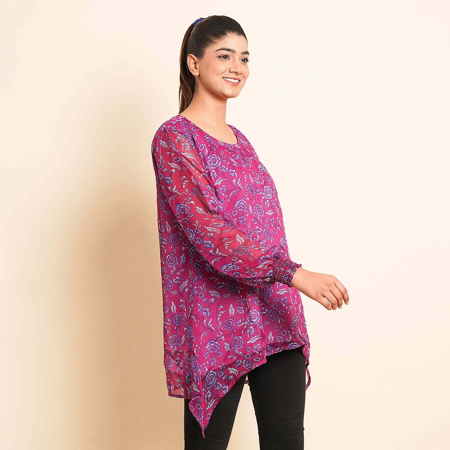 TAMSY Printed Top - Blue