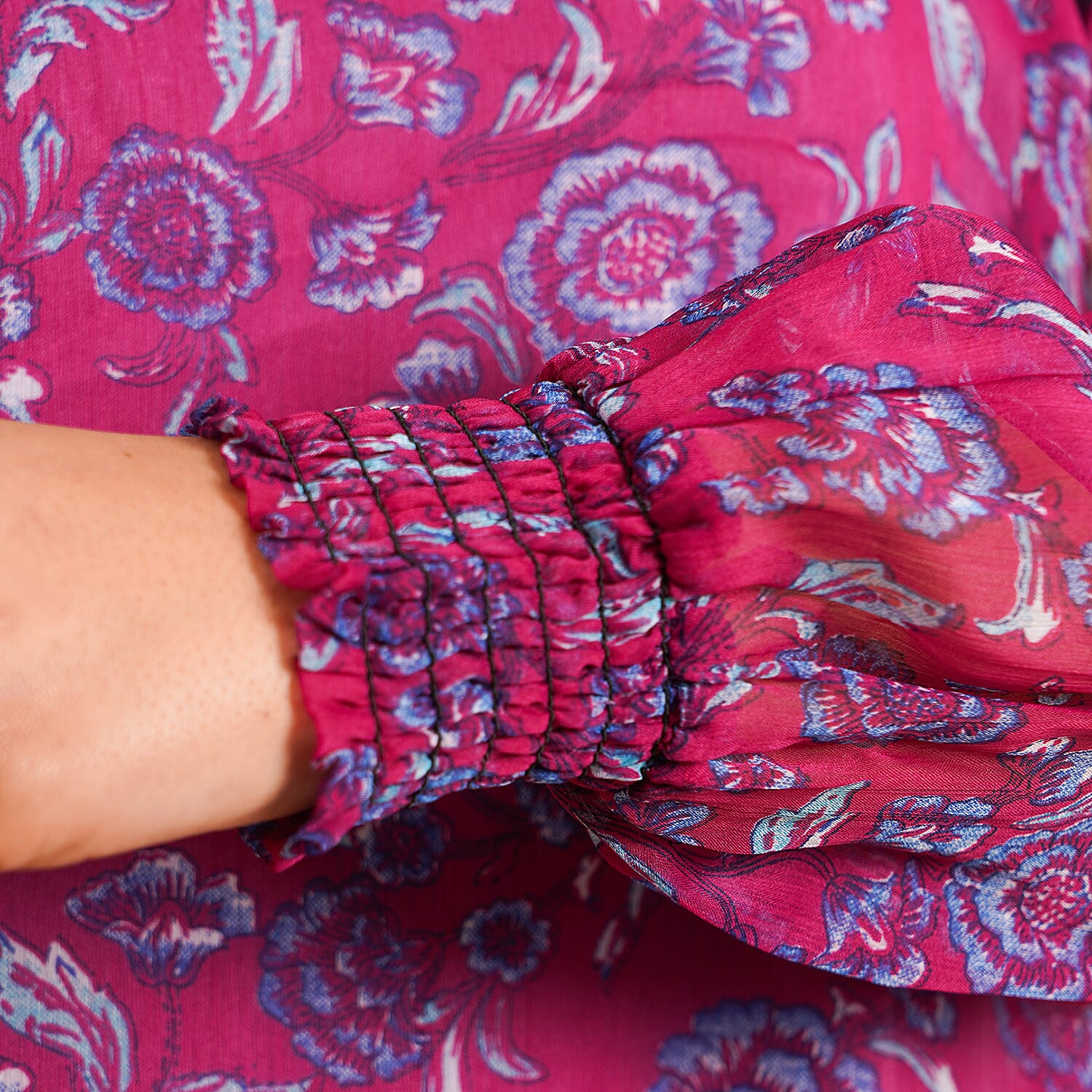 TAMSY Printed Top - Blue