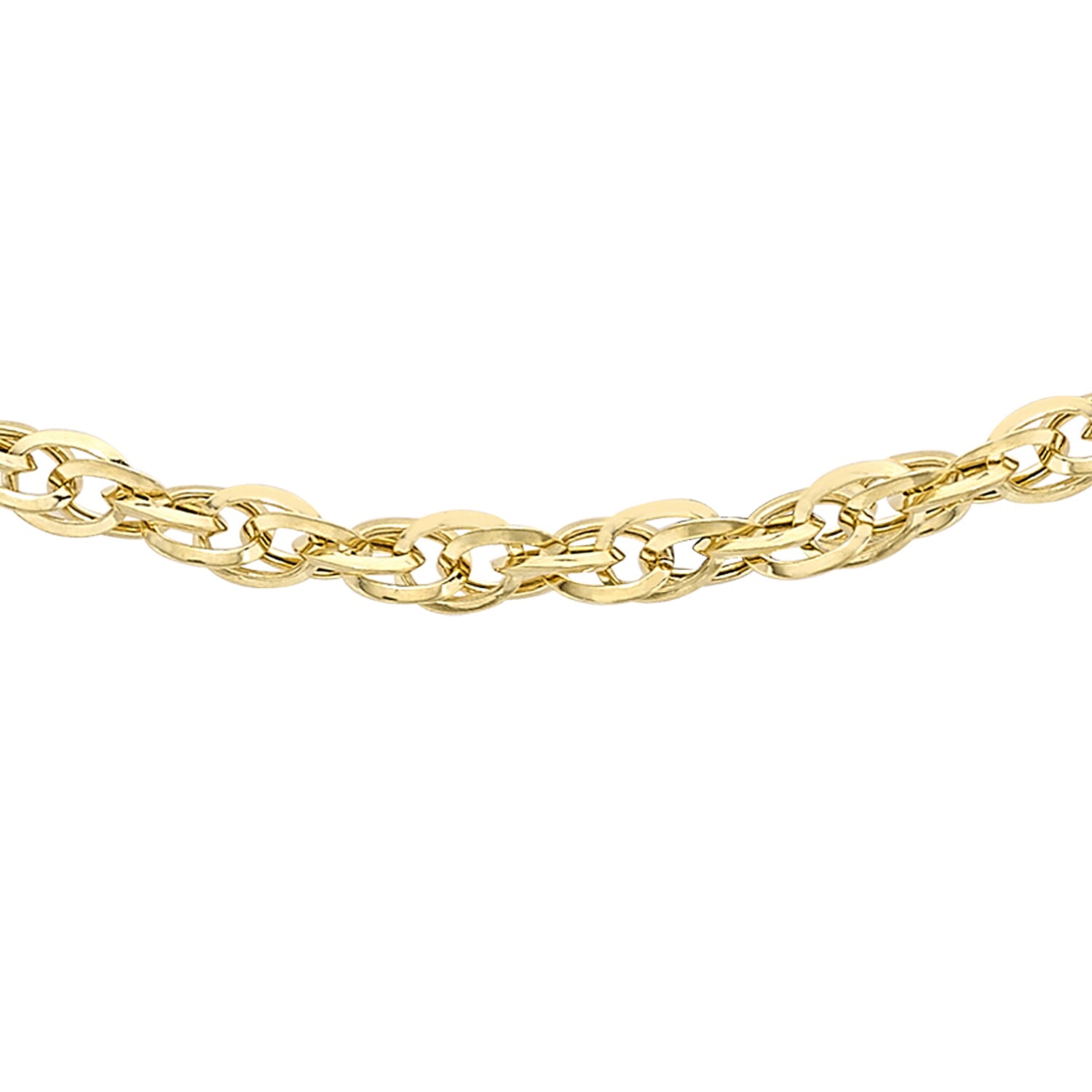 9K Yellow Gold  Chain (Size - 16),  Gold Wt. 1.6 Gms