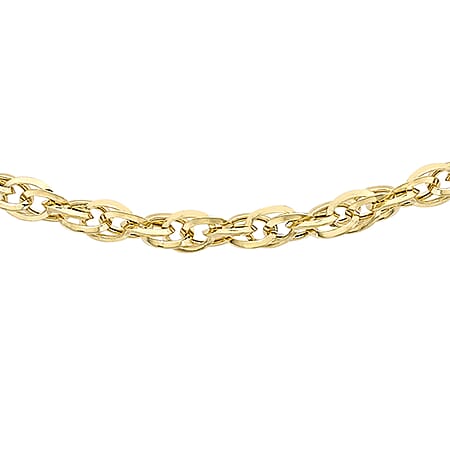 Diamond Cut Prince of Wales Chain 16 Inch in 9K Yellow Gold Diamond Cut Prince of Wales Chain 16 Inch in 9K Yellow Gold
