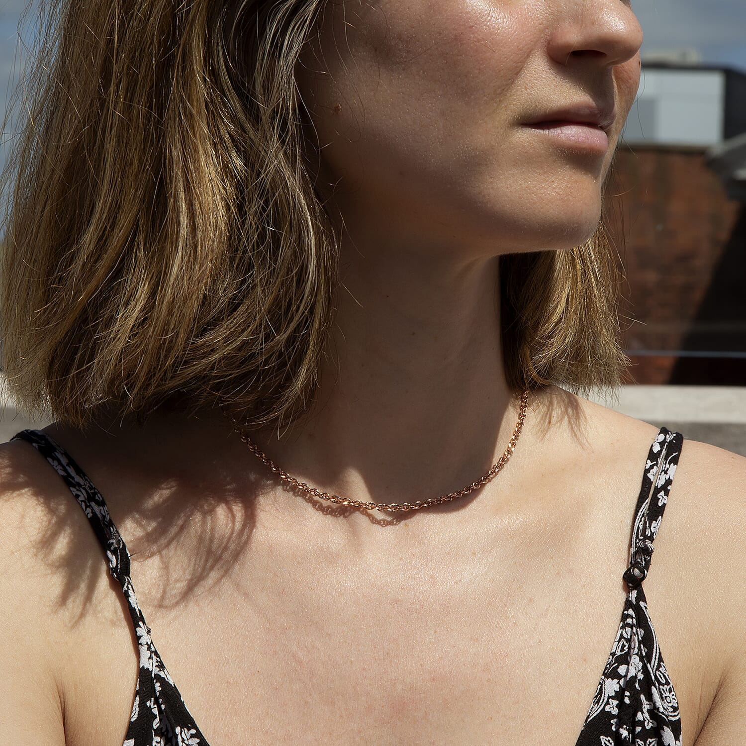 Diamond Cut Prince of Wales Chain 16 Inch in 9K Gold