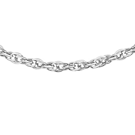 9K White Gold  Chain (Size - 20),  Gold Wt. 2 Gms